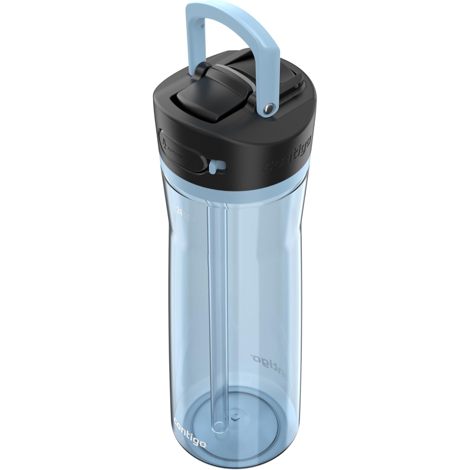 Contigo - Bouteille d'eau avec Couvercle Anti-fuite et Verrouillage, Sans BPA, Capacité de 709ml, Bleu - Simple Boutique