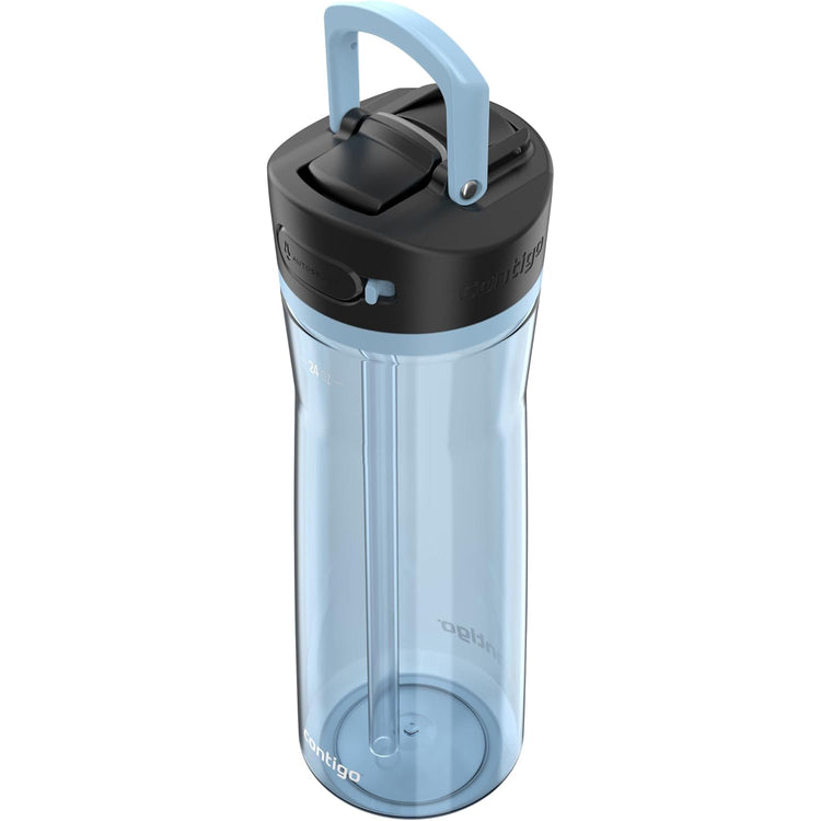 Contigo - Bouteille d'eau avec Couvercle Anti-fuite et Verrouillage, Sans BPA, Capacité de 709ml, Bleu - Simple Boutique