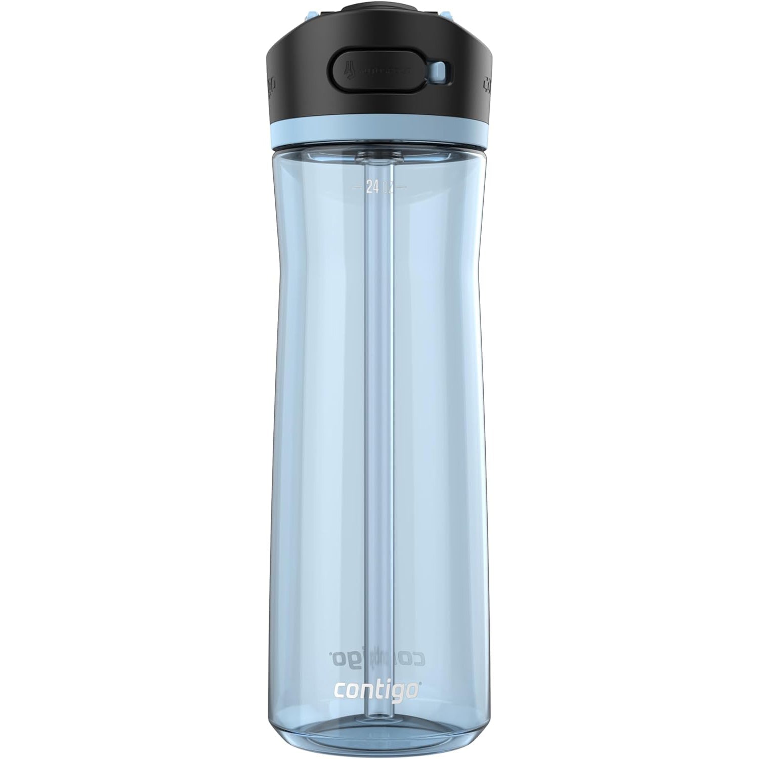 Contigo - Bouteille d'eau avec Couvercle Anti-fuite et Verrouillage, Sans BPA, Capacité de 709ml, Bleu - Simple Boutique