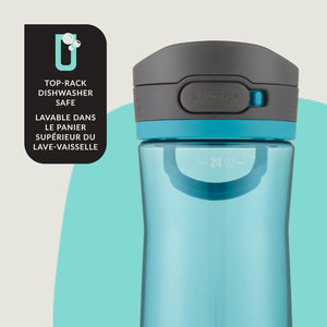 Contigo - Bouteille d'eau avec Couvercle Anti-fuite et Verrouillage, Sans BPA, Capacité de 709ml, Turquoise - Simple Boutique