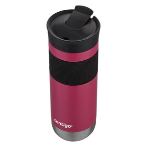 Contigo - Tasse de Voyage SNAPSEAL Byron en Acier Inoxydable, Isotherme, Capacité de 20oz / 568ml, Rose Fruit du Dragon - Simple Boutique