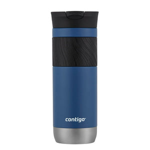 Contigo - Duo de Tasses de Voyage SNAPSEAL Byron en Acier Inoxydable, Isotherme, Capacité de 20oz / 568ml, Bleu Maïs et Rose Fruit du Dragon - Simple Boutique