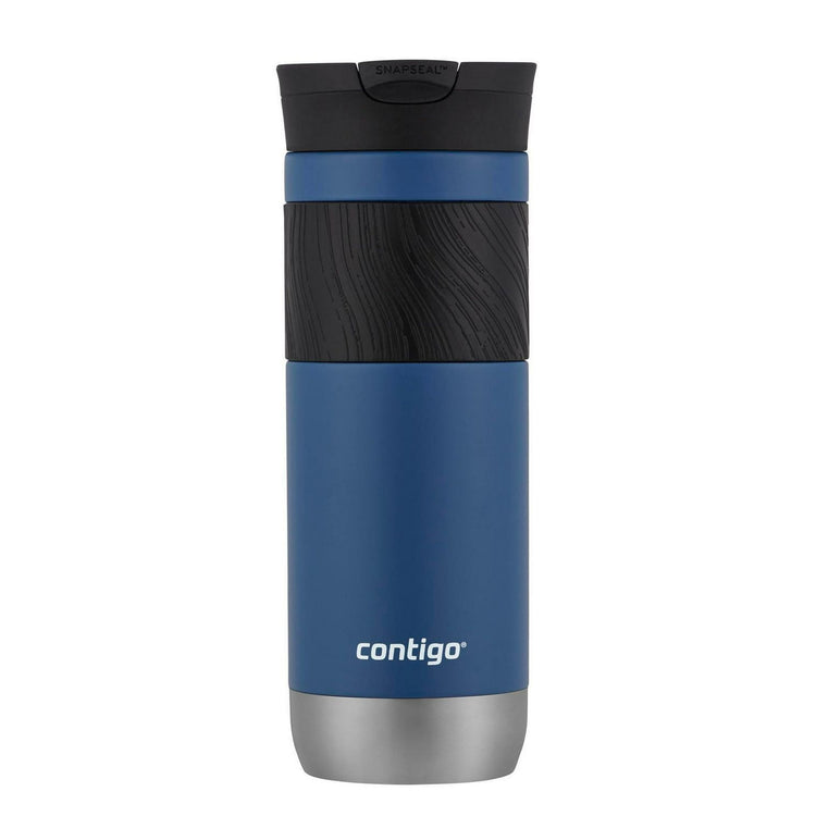 Contigo - Tasse de Voyage SNAPSEAL Byron en Acier Inoxydable, Isotherme, Capacité de 20oz / 568ml, Bleu Maïs - Simple Boutique