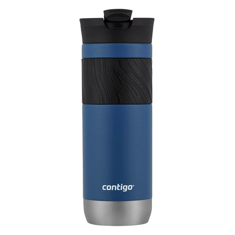 Contigo - Tasse de Voyage SNAPSEAL Byron en Acier Inoxydable, Isotherme, Capacité de 20oz / 568ml, Bleu Maïs - Simple Boutique