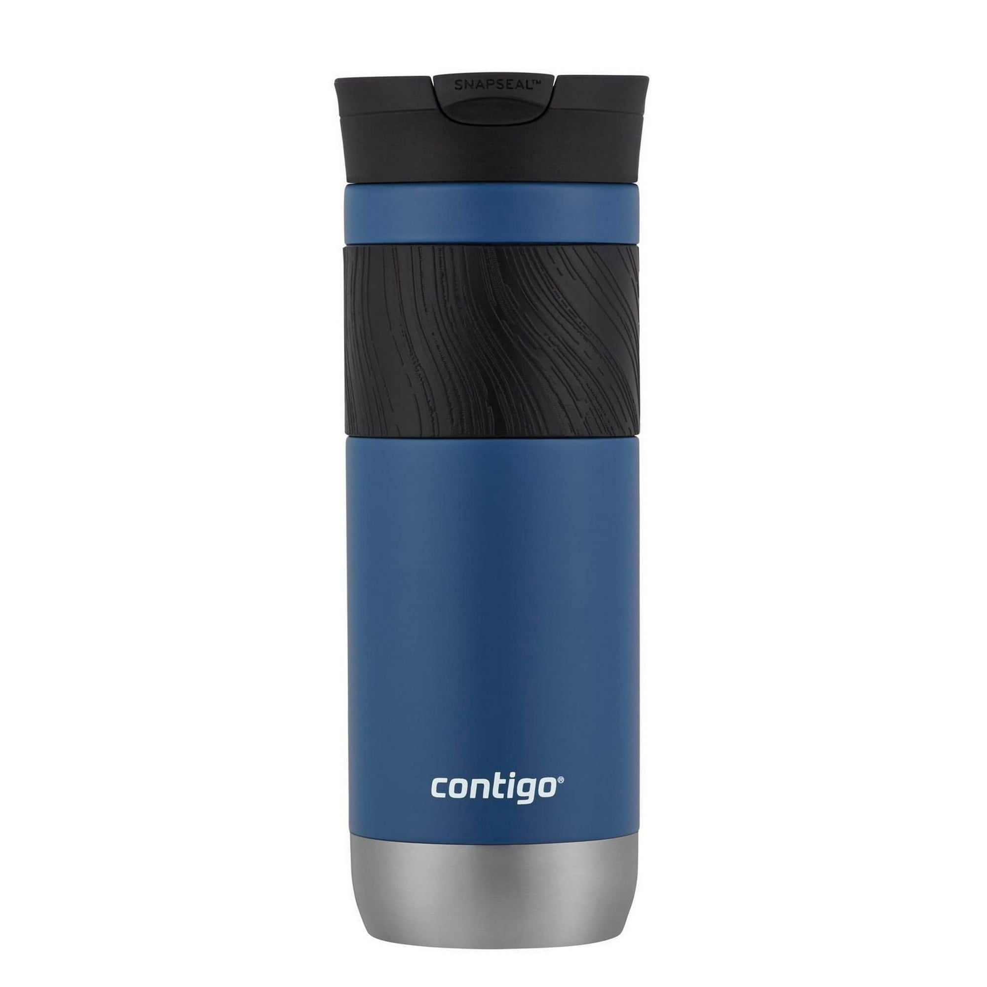 Contigo - Duo de Tasses de Voyage SNAPSEAL Byron en Acier Inoxydable, Isotherme, Capacité de 20oz / 568ml, Bleu Maïs et Rose Fruit du Dragon - Simple Boutique
