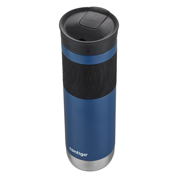 Contigo - Tasse de Voyage SNAPSEAL Byron en Acier Inoxydable, Isotherme, Capacité de 24oz / 710ml, Bleu Maïs - Simple Boutique