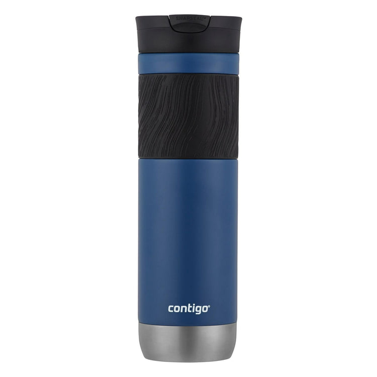 Contigo - Tasse de Voyage SNAPSEAL Byron en Acier Inoxydable, Isotherme, Capacité de 24oz / 710ml, Bleu Maïs - Simple Boutique