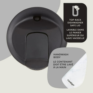 Contigo - Tasse de Voyage SNAPSEAL Huron Couture 2.0 en Acier Inoxydable, Isotherme, Capacité de 20oz / 568ml, Blanc Marbré - Simple Boutique