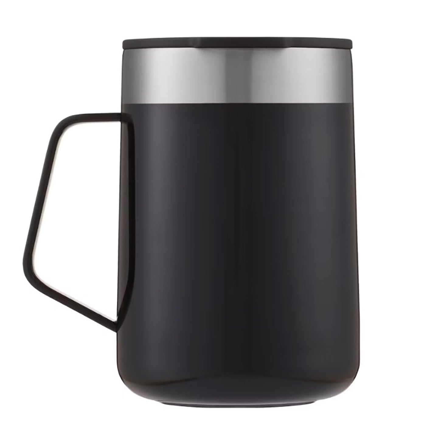 Contigo - Tasse de Voyage en Acier Inoxydable Isolé, Couvercle Anti-éclaboussures, Capacité de 414ml, Noir - Simple Boutique