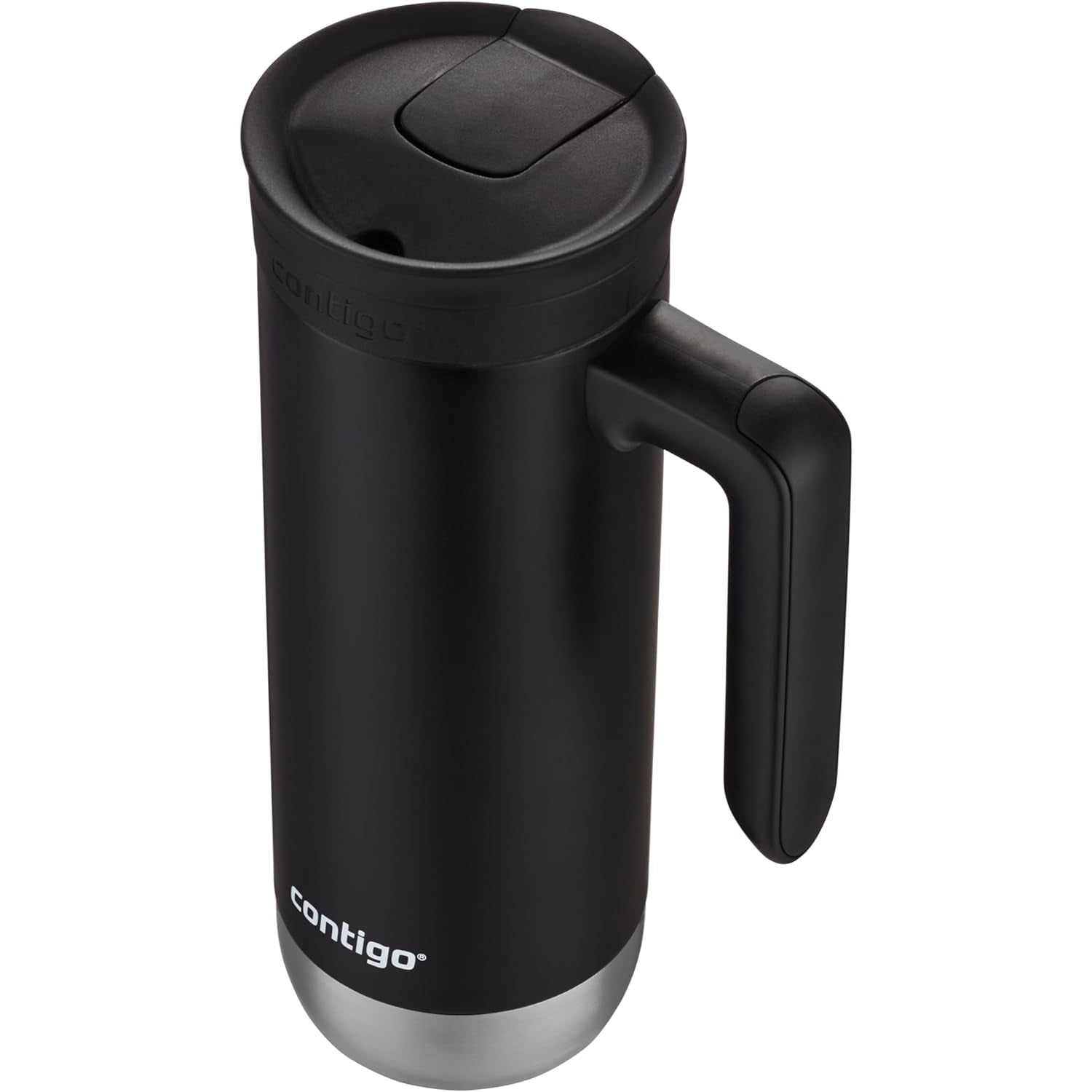 Contigo - Tasse de Voyage en Acier Inoxydable, Isotherme, Système SnapSeal, Capacité de 20oz, Noir - Simple Boutique