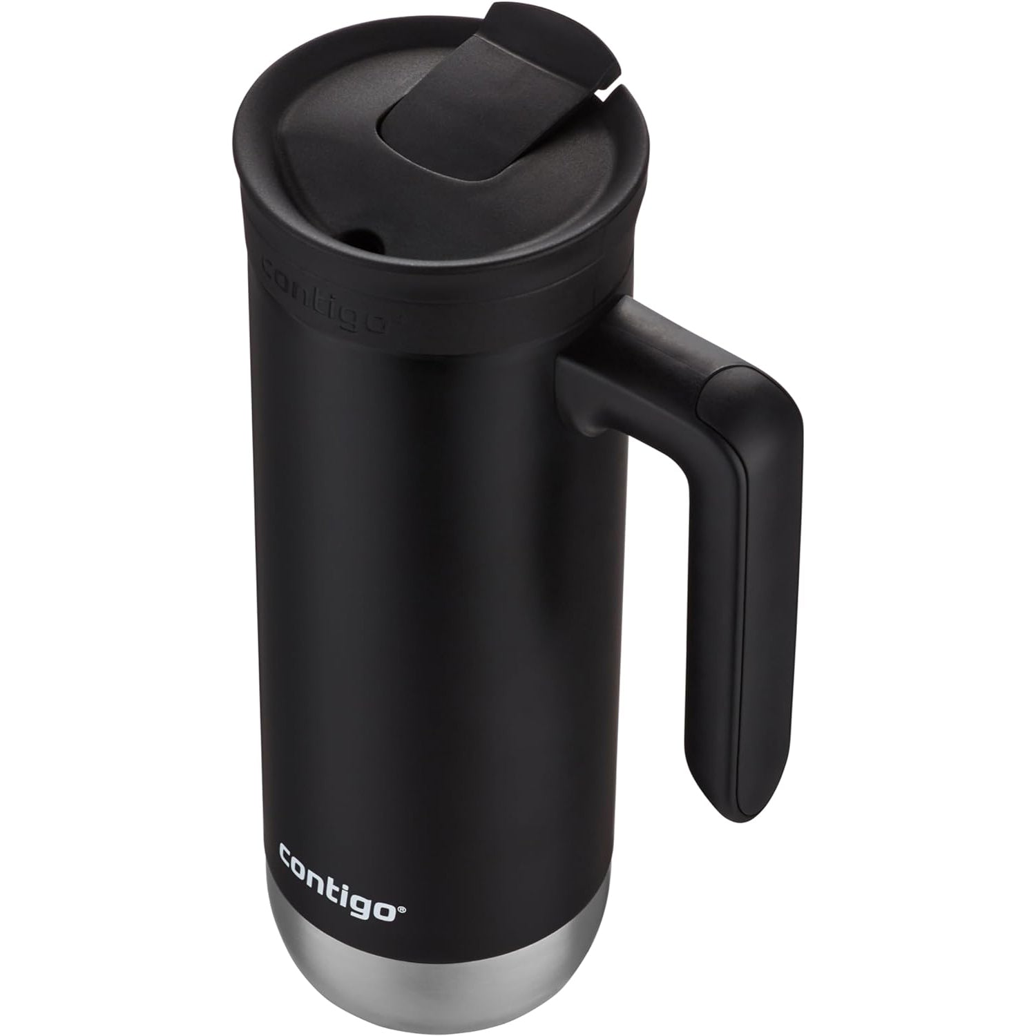 Contigo - Tasse de Voyage en Acier Inoxydable, Isotherme, Système SnapSeal, Capacité de 20oz, Noir - Simple Boutique
