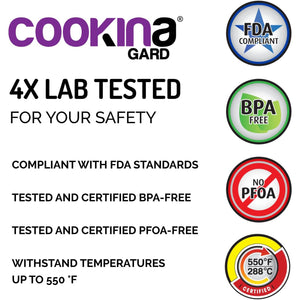 Cookina - Protection de Four Réutilisable, Antiadhésif, Facile à Nettoyer, Noir - Simple Boutique