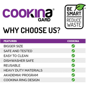 Cookina - Protection de Four Réutilisable, Antiadhésif, Facile à Nettoyer, Noir - Simple Boutique