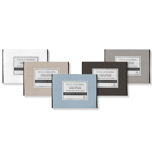 Cotton House - Ensemble de Draps 100% Coton Égyptien, 600 Fils par Pouce, Bleu (2 Grandeurs Disponible) - Simple Boutique