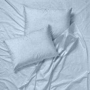 Cotton House - Ensemble de Draps 100% Coton Égyptien, 600 Fils par Pouce, Bleu (2 Grandeurs Disponible) - Simple Boutique