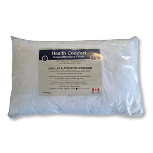 Cotton House - Oreiller 100% Fibres Micro Gel, Enveloppe en coton, Grandeur King, Fabriqué au Canada - Simple Boutique