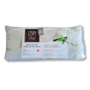 Cotton House - Oreiller en Bambou, Hypoallergénique, Grandeur Oreiller de Corp, Fabriqué au Canada - Simple Boutique