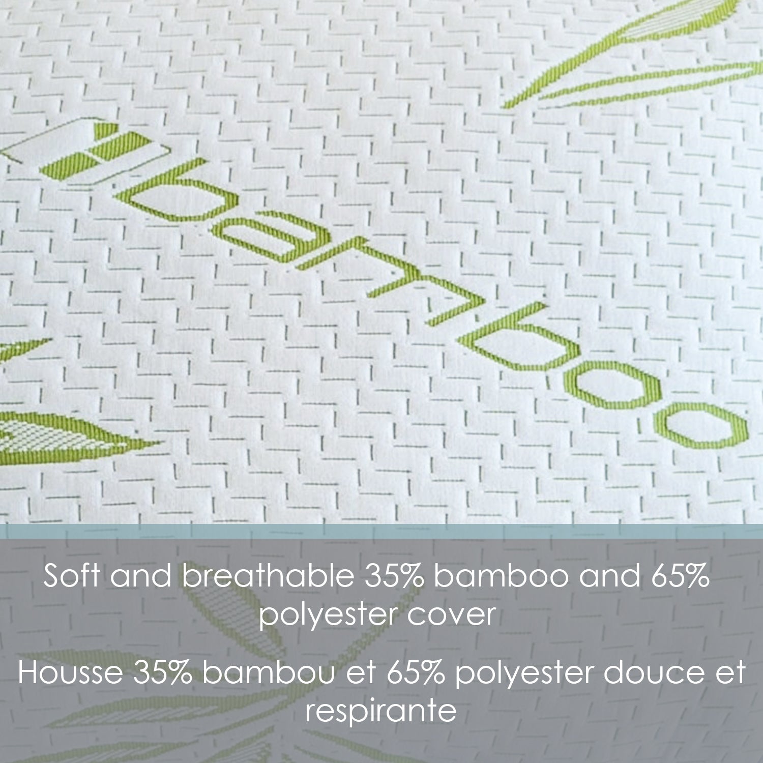 Cotton House - Oreiller en Bambou, Hypoallergénique, Grandeur Queen, Fabriqué au Canada - Simple Boutique