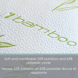 Cotton House - Oreiller en Bambou, Hypoallergénique, Grandeur Standard, Fabriqué au Canada - Simple Boutique