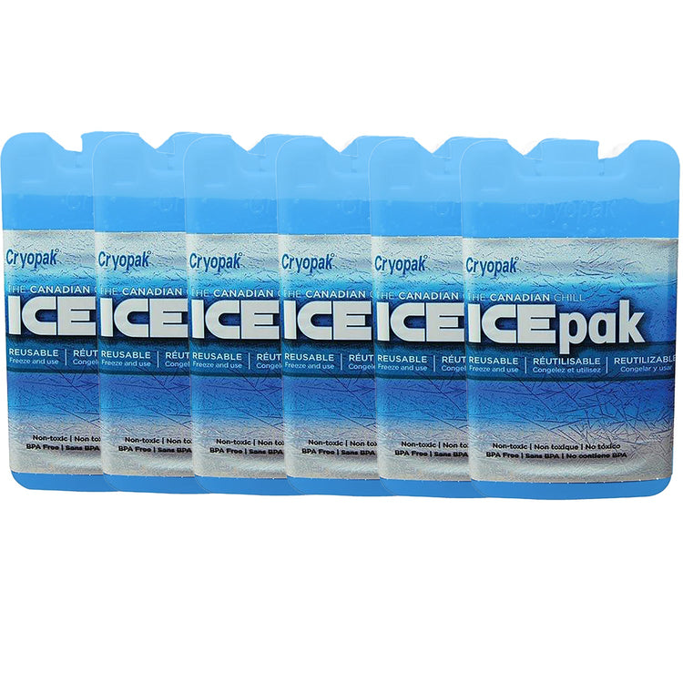 Cryopak - Lot de 6 IcePak Réutilisables, Non-Toxique, Bleu - Simple Boutique