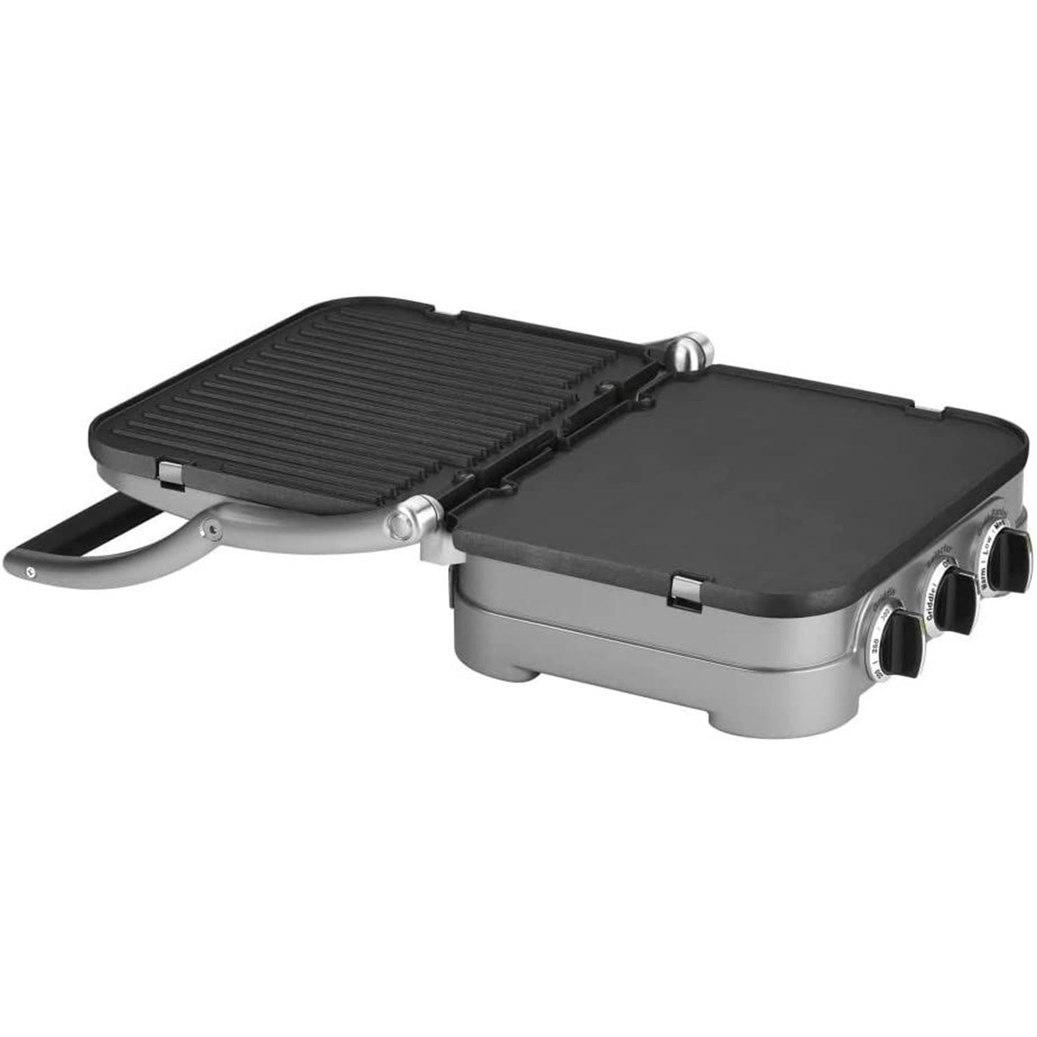 Cuisinart - Grill de Cuisson 5 en 1 Griddler, Plaques Antiadhésive Réversible, Acier Inoxydable Brossé - Simple Boutique
