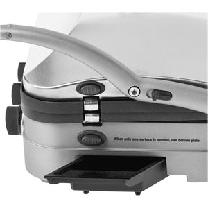 Cuisinart - Grill de Cuisson 5 en 1 Griddler, Plaques Antiadhésive Réversible, Acier Inoxydable Brossé - Simple Boutique