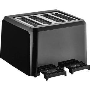 Cuisinart - Grille-Pain à 4 Tranches, Fentes Larges, 7 Réglages de Teinte, Noir - Simple Boutique