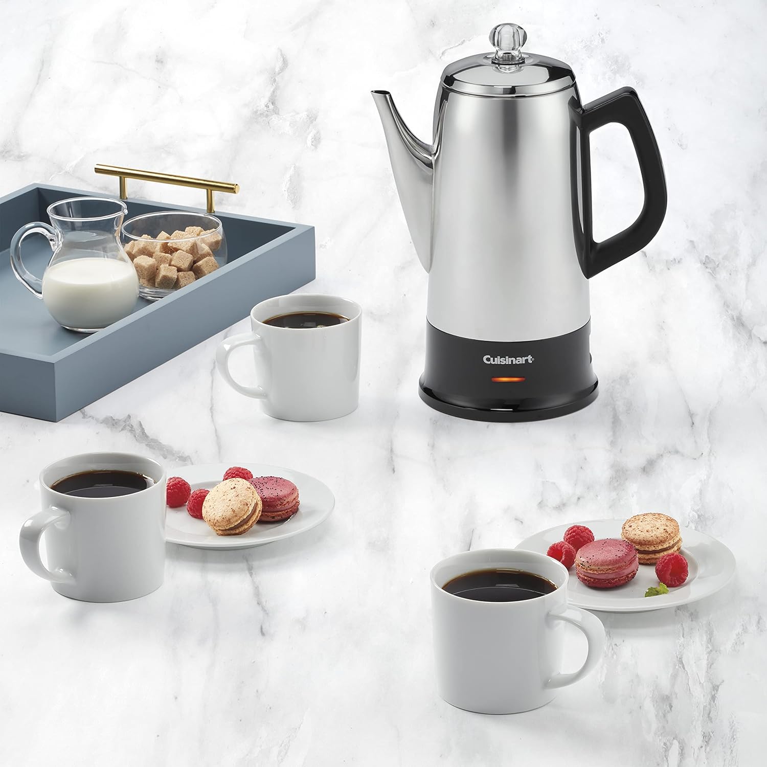 Cuisinart - Percolateur Électrique, Capacité de 12 Tasses, Acier Inoxydable - Simple Boutique