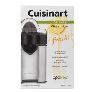 Cuisinart - Presse-Agrumes Électrique, Contrôle de la Pulpe Personnalisés, Acier Inoxydable - Simple Boutique