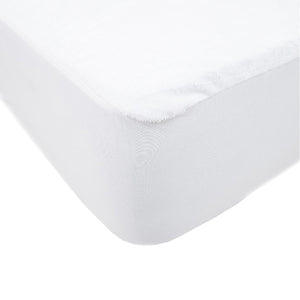 DB Chez Vous - Protège Matelas Confort, Imperméable et Hypoallergénique, Grandeur Bassinette, Blanc - Simple Boutique