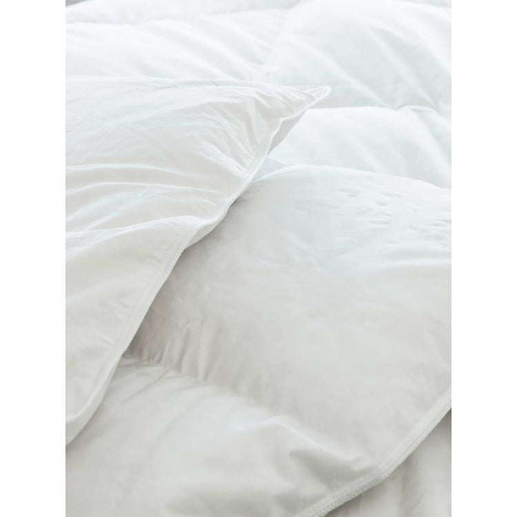 Dolce - Duvet Monte Bianco en Duvet d'oie Blanche Européen, Gonflement 850+, Coton 400 Fils Satiné, Fait à Montréal (6 Grandeurs Disponibles) - Simple Boutique