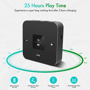 Double Transmetteur Bluetooth Sans Fil À Partir De Toslink Fibre Optique Audio 3.5Mm Auxiliaire Ou RCA - Simple Boutique