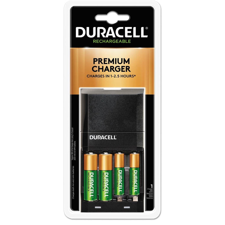 Duracell - Chargeur de Piles AA et AAA Ion Speed 4000, Piles Incluse, Recharge Rapide - Simple Boutique