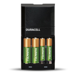 Duracell - Chargeur de Piles AA et AAA Ion Speed 4000, Piles Incluse, Recharge Rapide - Simple Boutique