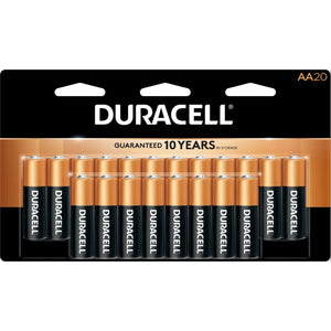 Duracell CopperTop - Lot de 20 Piles Alacalines AA, Puissance Longue Durée - Simple Boutique