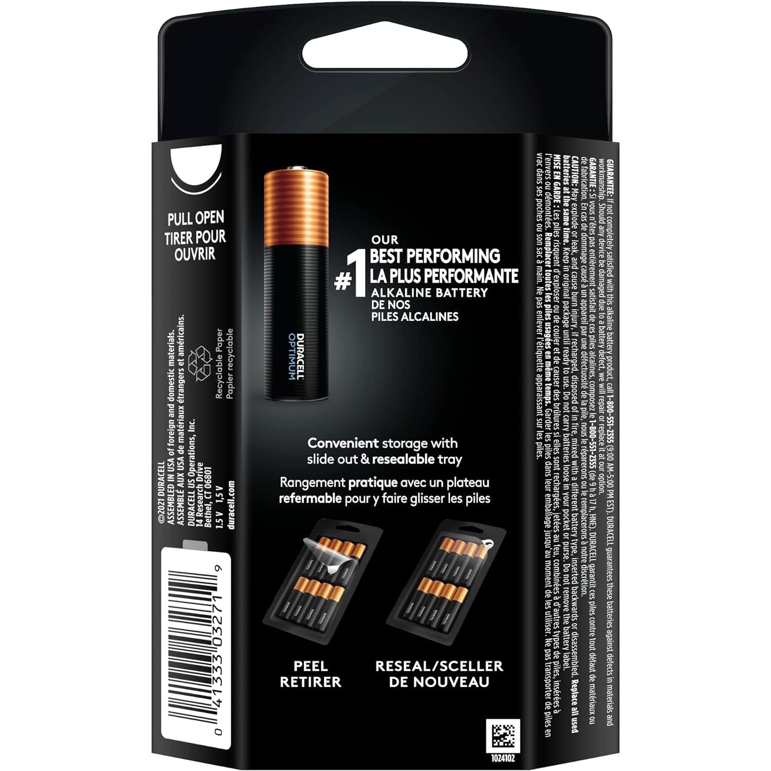 Duracell Optimum - Lot de 8 Piles AA Longue Durée, Emballage Refermable - Simple Boutique