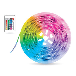 Elink - Bande de Lumières DEL Auto-Adhésive, Longeur de 16.5 Pieds avec Télécommande - Simple Boutique