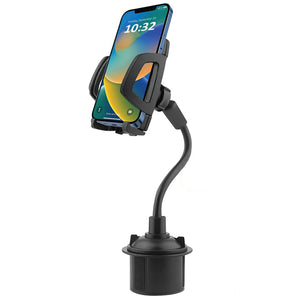 Elink - Support de Téléphone Universel avec Tête Rotative, Pour Porte-Gobelet de Voiture, Noir - Simple Boutique