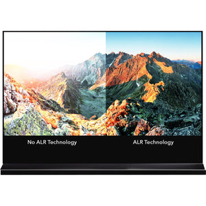 EluneVision - Écran de Projection ALR Motorisé au Sol "Tab-Tension", Aurora 8K, 16:9, Rejet de la Lumière Ambiante, Focal Ultra Courte - Simple Boutique