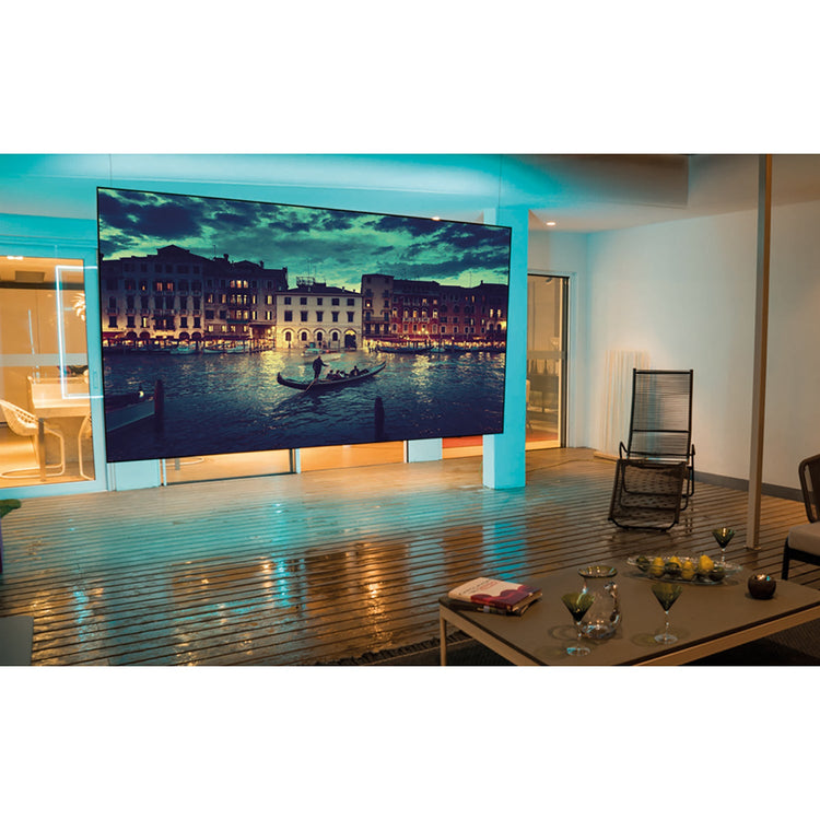 EluneVision - Écran de Projection NanoEdge ALR Perforé, Rejet de la Lumière Ambiante, Aurora 4K, 2.35:1 - Simple Boutique