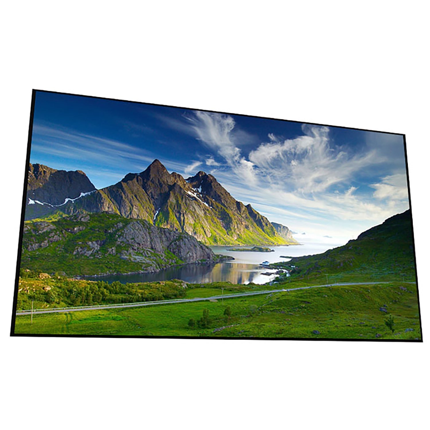 EluneVision - Écran de projection à Cadre Mince, Reference Studio 4K, 16:9 - Simple Boutique