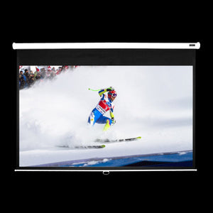 EluneVision - Toile de Projection Manuelle, Triton, Format Carré 1:1 - Simple Boutique