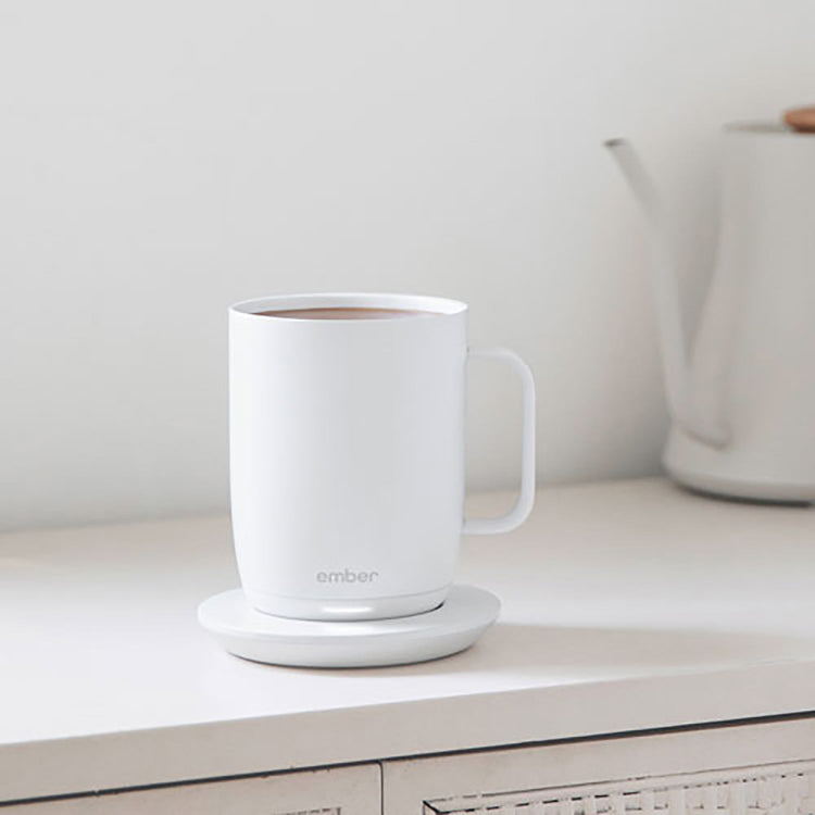 Ember - Tasse avec Contrôle Intelligent de la Température, Capacité de 414ml, Blanc - Simple Boutique