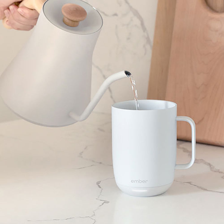 Ember - Tasse avec Contrôle Intelligent de la Température, Capacité de 414ml, Blanc - Simple Boutique