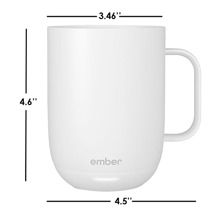 Ember - Tasse avec Contrôle Intelligent de la Température, Capacité de 414ml, Blanc - Simple Boutique