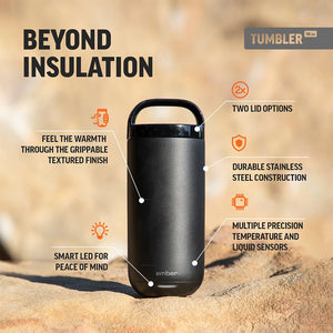 Ember - Tasse de Voyage Intelligente, Température Réglable, Capacité de 473ml, Noir - Simple Boutique