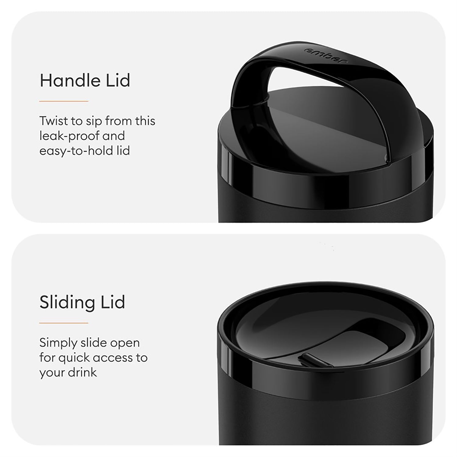 Ember - Tasse de Voyage Intelligente, Température Réglable, Capacité de 473ml, Noir - Simple Boutique