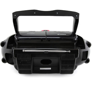 Emerson - BoomBox Portable avec Lecteur CD et Casette, Bluetooth, Radio AM/FM, Entrée USB, Rouge - Simple Boutique