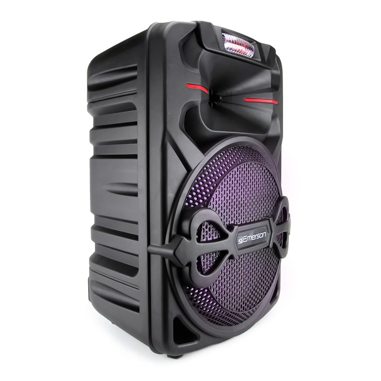 Emerson - Haut-Parleur de Fête Bluetooth Portable avec Lumières Disco, Noir - Simple Boutique