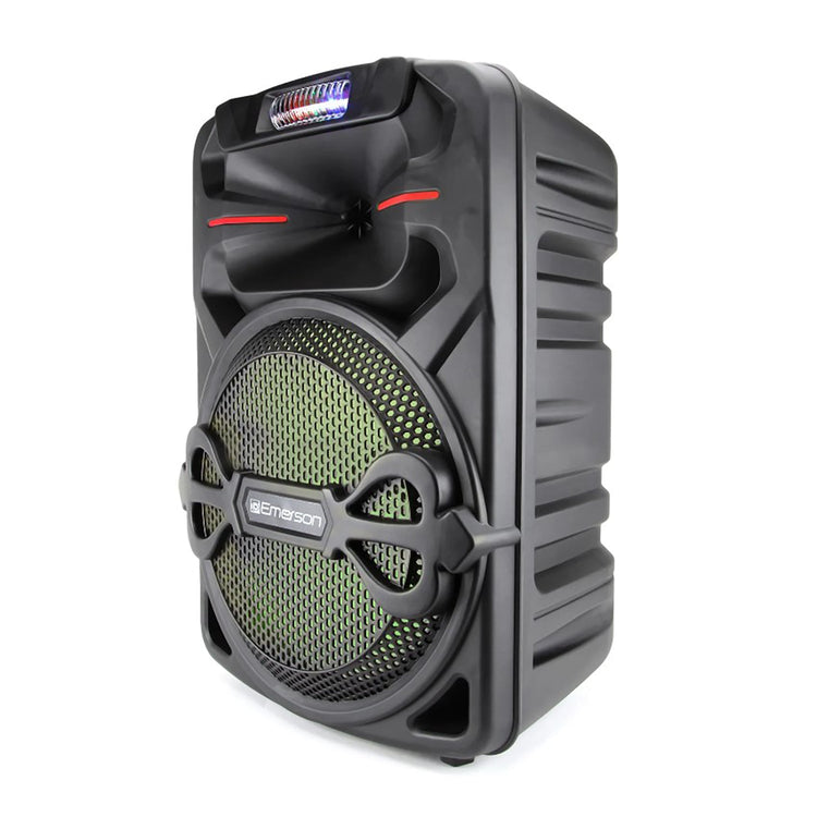 Emerson - Haut-Parleur de Fête Bluetooth Portable avec Lumières Disco, Noir - Simple Boutique